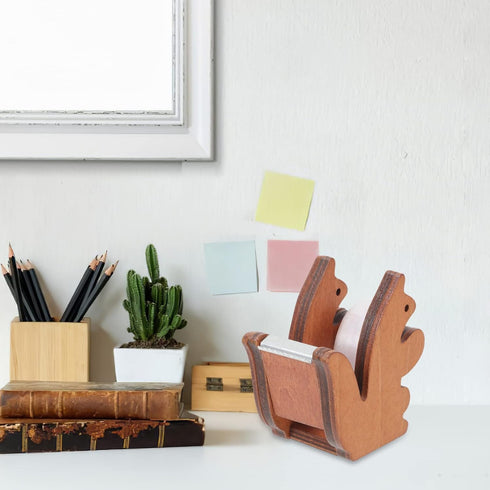 Gadpiparty Squirrel Tape Dispenser Tape Dispenser with Teeth Tape Cutter Tape Holder for Desk Accessories Office and Home...