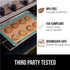 Gorilla Grip BPA-Free Reusable Silicone Baking Mat, 2/3 Sheet, Nonstick Liner for Oven Cookie Sheets, Heat Resistant, No Oil Greasing Needed, Easy...