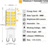 10 Pack G9 LED Bulb Dimmable, 40 Watt Equivalent T4 Chandelier Light Bulbs, 4W 4000K Neutral White 450 Lumen, Ceramic Bi-pin G9 Base Replacement f...
