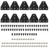10pcs 2020 Extrusion T Plate Joining Corner Bracket Connector T Slot Hardware 8020 V Slot Aluminum Extrusion Accessories with T Nuts and Screws fo...