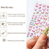 6 Sheets 5D Embossed Butterfly Nail Art Stickers Nail Decals for Women Butterfly Nail Design,Nail Stickers for Acrylic Nail Engraved Rose Butterfl...