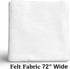 White Felt Fabric | 18" X 72" Wide Fabric | 1.6mm Thick | Acrylic Felt by The Yard | Soft Felt Roll for Sewing Craftwork DIY Patchwork Padding Art...