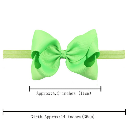 CÉLLOT Baby Girls Headbands Grosgrain Ribbon 4.5" Hair Bows Headband Big Bow Hair Bands for Toddler Pack of 20...