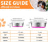 2-in-1 Metal Dog Bowl with Slow Feeder Insert, Stainless Steel Dog Bowls Food Grade 304, Water Food Bowl with Anti-Slip Silicone Base for Small & ...