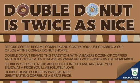 Caramel Swirl Medium Roast Decaf Flavored Coffee Pods for Keurig K Cups Makers from Double Donut, 24 Capsules...