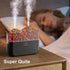 Volcano Humidifier, 400ml Double Mist USB Personal Desktop Humidifier for RV, Office, Bedroom etc. Auto Shut-Off, 2 Mist Modes, Super Quiet - Blac...