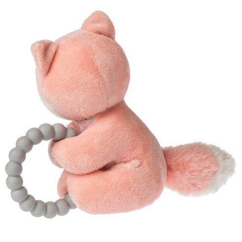 Mary Meyer Soft Baby Rattle with Soothing Teether Ring, 6-Inches, Sweet-n-Sassy Fox...