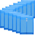12 Pack Plastic Envelopes with Button and String Tie Closure Expandable Poly String Envelopes Plastic File Folder Plastic Document Envelope Letter...