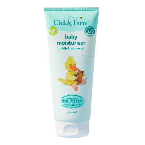 Childs Farm baby moisturiser mildly fragranced...