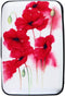Credit Card Holder RFID Blocking Wallet for Women Men Small Mini Metal Slim Hard Aluminum Business Card Case (Red Poppies)...
