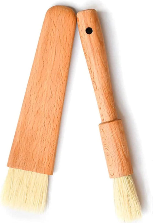 Angel’s Peel Lounge Basting Brush-Pastry Brush, Oil Brush for Cooking, Wooden Handle Bbq Sauce/Grill/Butter/Food/Egg/Oil/Marinades Spread Brush/ki...