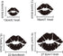 4pcs Lip Stencil Kiss Lips DIY Stencil 4Sizes 6~12inch Lips Lipstick Mouth Painting Stencils Reusable Red Lips PET Stencils for Gift Album Wall Fu...