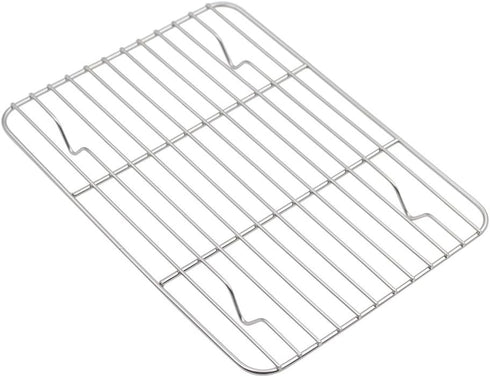 Baking Sheet with Rack Set, Stainless Steel Cookie Sheet and Cooling Rack, 10.5 Inch X 8 Inch X 1 Inch...