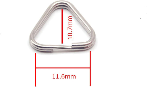 2pcs Camera Eyelet Ring Split Ring Lug Ring Triangle Strap Ring Hook for DSLR RF Mirrorless Camera (Stainless Steel)...