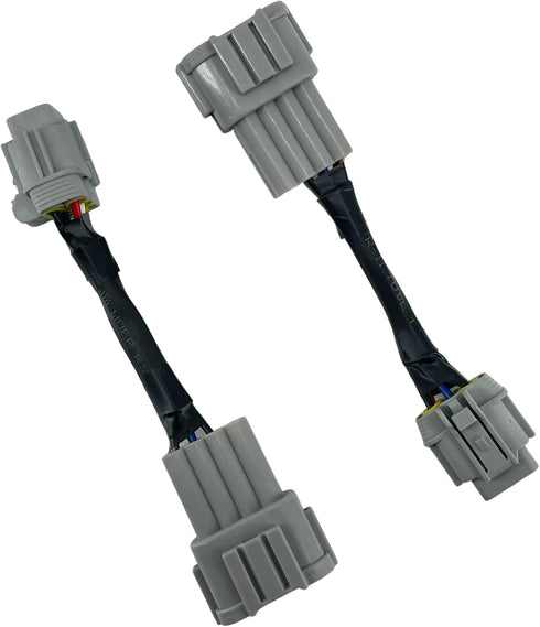 2pcs Headlight Conversion Adapters Compatible with 2003+ Nissan 350z HID Wiring 8 to Halogen 6...