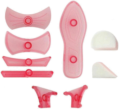 JEM Lady's Miniature Shoe Fondant Cutters, for Cake Decorating, Set of 9...