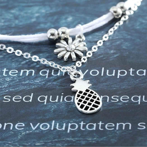 Olbye Sunflower Anklet Bracelet Layered Petite Anklets for Women and Girls Silver Foot Chain Summer Beach Jewelry Accessories...