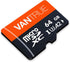 Vantrue 64GB microSD Card with Adapter, U3 UHS-I High Speed SD Card for Dash Cams & Home Security System Video Cameras...