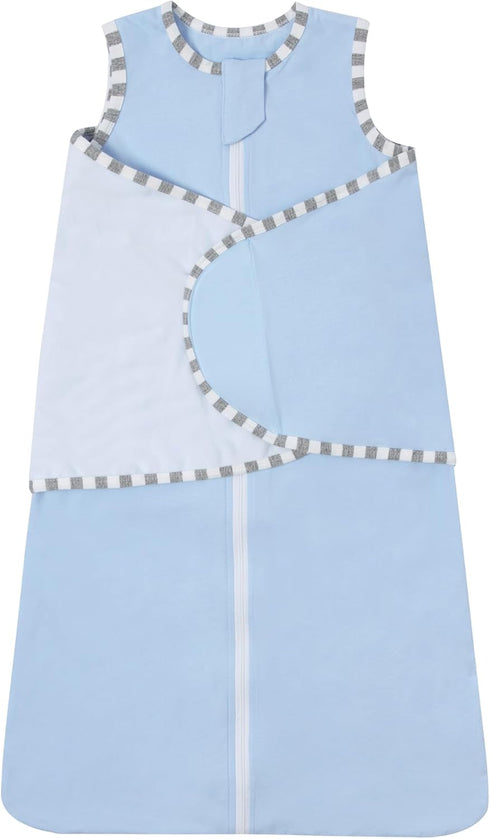 Baby Sleep Sack Swaddle with 2-Way Zipper 100% Cotton 3 Ways to Wear Adjustable Wearable Blanket Baby Swaddle Sleep Sack...