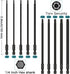 6" Long Torx Bit Set, LATTOOK Security Tamper Proof Star Torx Bit Set, Magnetic S2 Steel, T8 T9 T10 T15 T20 T25 T27 T30 T35 T40...