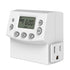 ENERLITES Heavy Duty Programmable Plug-in Digital Timer for Electrical Outlets, Outlet Timer for Lights, Lamps, Grounded Outlet, 7 Day Random and ...