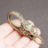 LIFKOME Dragon Head Carabiner Keychains Keyring Antique Brass Dragon Head Bead DIY Accessories for Keychain Gold...