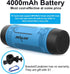 Bluetooth Speaker, Handlebar Speaker, Bike Speaker, Zealot S1 Portable Speaker for Bike, LED Light, Waterproof IPX5, LED Light, TF Card Play, for ...