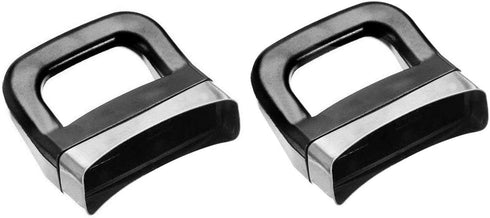 2pcs Bakelite Metal Pressure Pan Cooker Steamer Sauce Pot Replacement Short Side Handle for Home Tools Black One Size...