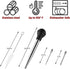 JY COOKMENT Stainless Steel Turkey Baster Baster Syringe for Cooking Meat Injector Set with 2 Marinade Needles 1 Cleaning Brush for Home Baking Ki...