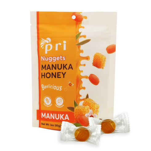 P.R.I Manuka Honey Nuggets, Sweet and All Natural Hard Candy Treat, 3oz...