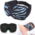 Sleep Eye Mask with Bluetooth Headphones, 3D Music Sleeping Headphones Wireless Bluetooth Sleep Mask with Adjustable Ultra Thin Stereo Speakers Li...