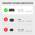 AGVEE 1 Pack (Long Side Inward) 180 Degree Angled Mini HDMI Male to HDMI Female Adapter, U-Shaped 4K@60HZ Converter Coupler Connector Extender for...
