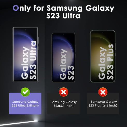 Asstar 2 Pack Samsung Galaxy S23 Ultra Privacy Screen Protector,9H Hardness Tempered Glass Screen Protector for Samsung Galaxy S23 Ultra,Anti-Scra...