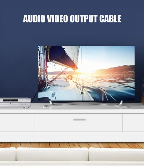 3.5 mm to RCA AV Camcorder Video Cable,3.5mm 18 TRRS Male to 3 RCA Male Plug Adapter Cord for TV,Smartphones,MP3, Tablets,Speakers,Home Theater - ...