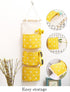 3Pcs Wall Hanging Storage Bag, Creatiee Waterproof Over The Door Closet Organizer Linen Farbric Hanging Pocket Organizer with 3 Remote-Sized Width...