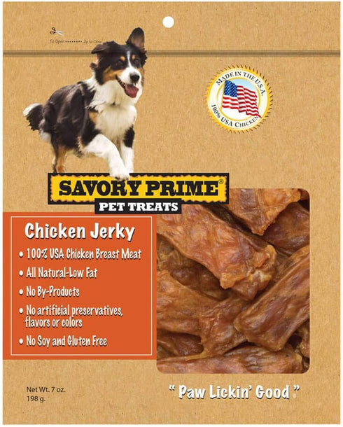 Savory Prime 371 Usa Natural Chicken Jerky Dog Treats, 7 Oz...