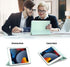 DTTO for iPad 9th/8th/7th Generation 10.2 inch 2021/2020/2019 Case, Premium Silk Pattern Slim Trifold Stand Cover - Lightweight Smart Auto Wake/Sl...