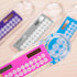 Black Mini Calculator, Portable Pocket Calculator Handheld Basic Calculator 3 in 1 Calculator Ruler Magnifier for Students School Home Office, Bac...