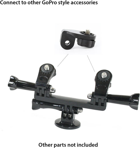| 2 pc Universal Gimbal Conversion Adapter Set for Sony Cam, Xiaomi, or GoPro. Has Camera Screw (1/4-Inch 20), Easily Connect Action Camera to GoP...