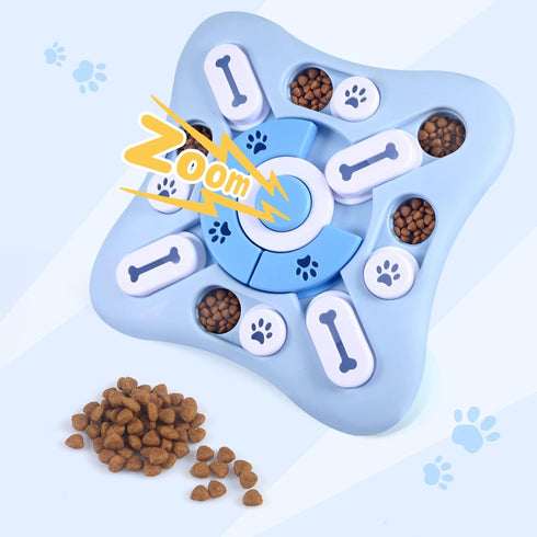 Interactive Dog Puzzle Toys for Large Medium Small Smart Dogs, Squeaky Enrichment Mentally Stimulation Toys for Training, Dog Treat Chew Toy for P...