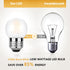 G40 Low Wattage LED Light Bulbs 1.5w Equivalent to 15 Watt E26 Base Light Bulb G14 Frosted Small Light Bulbs Warm White 2 Pack...