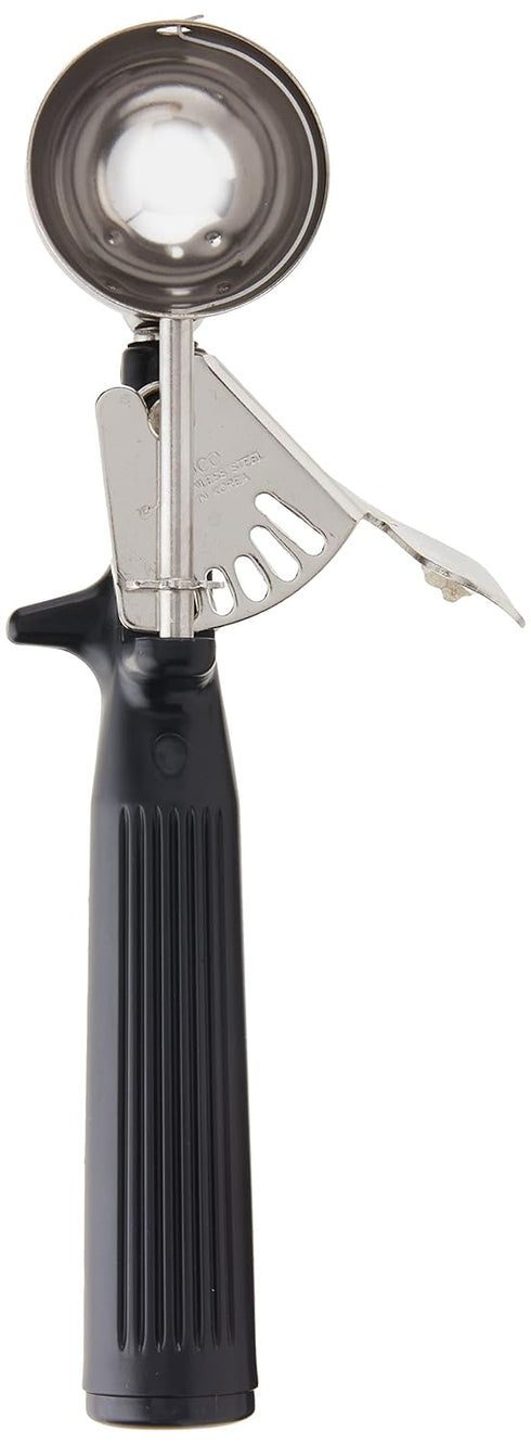 Winco ICOP-30 Ice Cream Disher with Black Handle, Size 30, Stainless Steel...