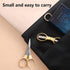 Folding scissors,safe portable scissors,small scissors,mini scissors,tsa scissors?stainless steel telescopic cutter,outdoor fishing home fishing g...
