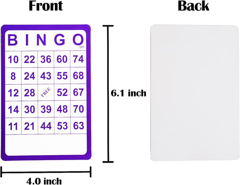 Yuanhe 100 Bingo Cards Resuable Bingo Paper Game Cardstock Bulk, 5 Colors...
