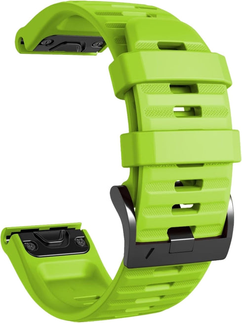 26mm watch band compatible with garmin fenix 5x 6x Pro 7x 3 hr rugged silicone quick fit 26 strap replacement for Epix Pro Gen 2 51mm Enduro 2 Des...