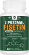 Liposomal Fisetin Supplement, 2000MG, 98% Pure Fisetin Polyphenols Antioxidants, with Quercetin, TMG and Resveratrol, for Healthy Aging, Cognitive...