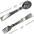 Acantha Foldable Fork and Spoon Set, Portable Folding Spoon and Fork Set with Two Plastic Storage Cases for Travel Camping Outdoors Picnic...