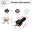 Panglong Starter Switch,Club Car DS Electric Golf Cart 1996-Up Ignition Key Switch, 36 Or 48 Volts,Suit 101826201...
