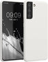 kwmobile Case Compatible with Samsung Galaxy S21 Case - TPU Silicone Phone Cover with Soft Finish - White Matte...
