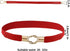 4 Pcs Women Retro Waist Belt Metal Buckle Skinny Stretchy Waist Belt for Dress (Black + Red + White + Khaki...